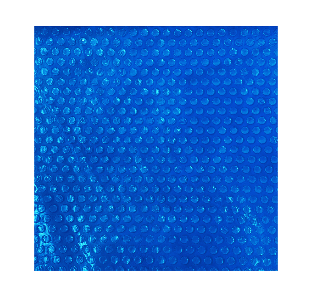 Blue 12x24-foot rectangle solar pool cover from Aqua Coastal, premium blue solar blanket for pool heating and protection.