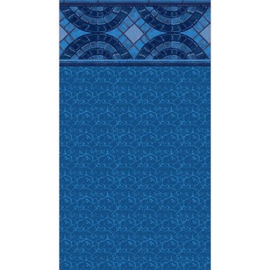 Aqua Coastal 16' x 28' oval Cayman above ground pool liner with 52-inch walls, unibead design, for durable above ground pools.