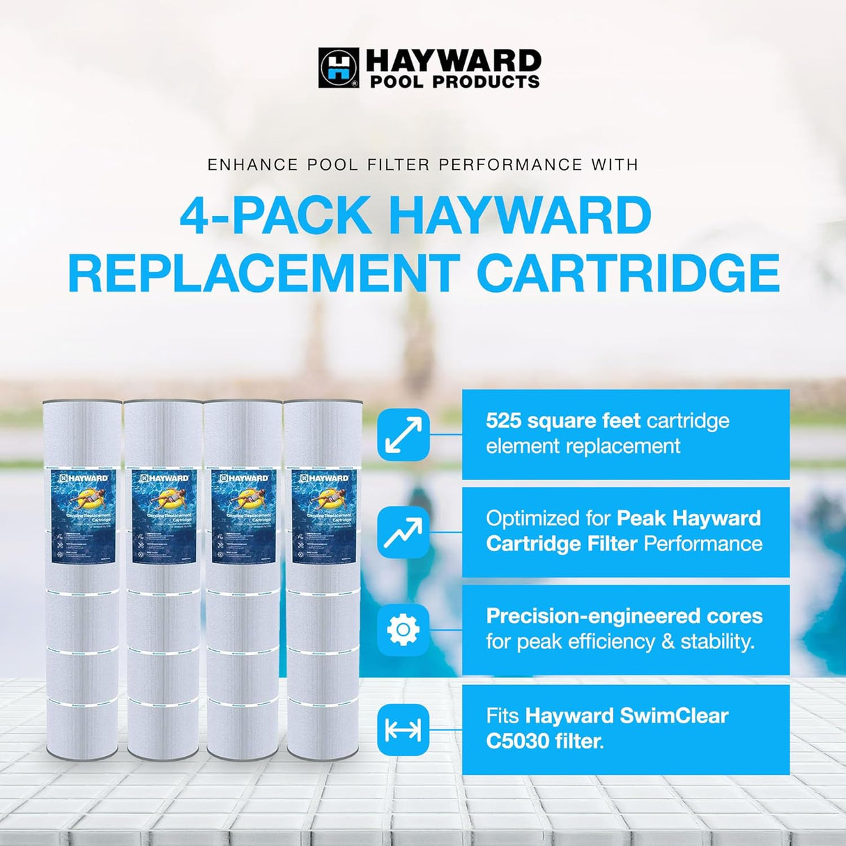 Hayward SwimClear C5030 Element 4 Pack | CX1280XREPAK4