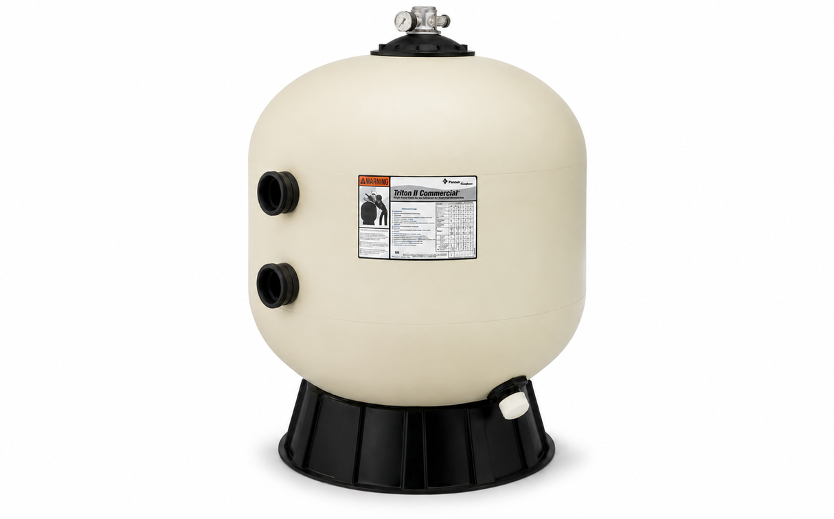 Pentair 30" Triton II Heavy-Duty Fiberglass Side Mount Sand Filter TR100C | 140315