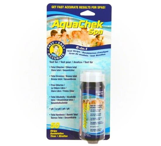 AquaChek Spa 6-In-1 Test Strips, 50 Strips