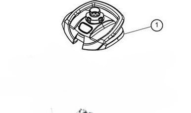 Polaris Top Cover Assembly W/Swivel, White | R0914800