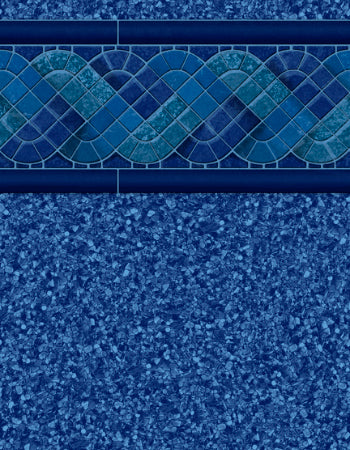 InGround Pool Liner - Raleigh Blue / Blue Beach Pebble