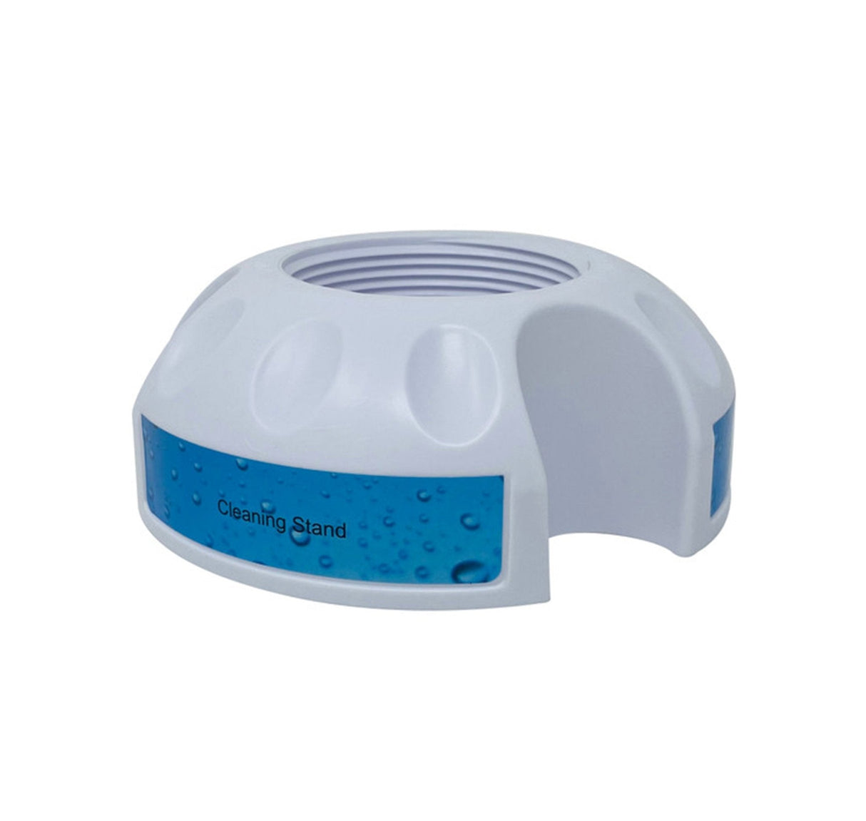 Aqua Coastal salt cell cleaning stand for salt cell service, durable plastic stand with slots for easy maintenance.