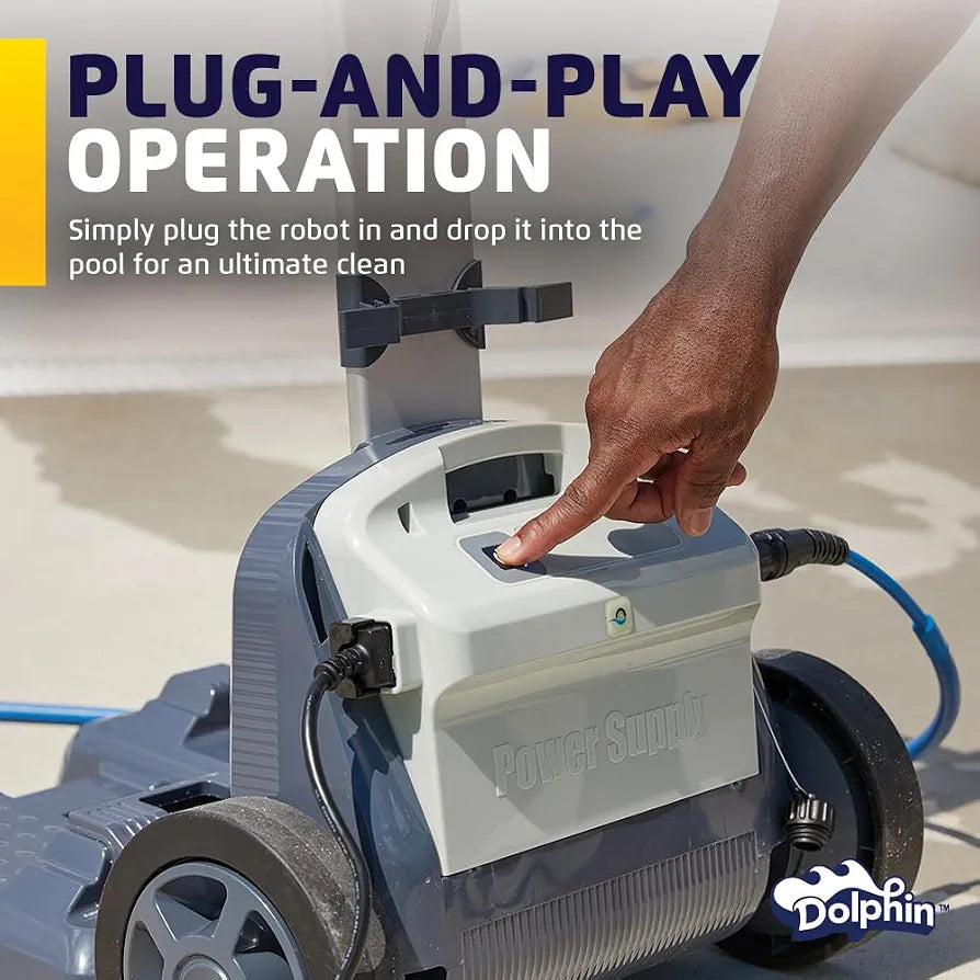 DOLPHIN Wave 60 Commercial Robotic Pool Cleaner with Caddy, Engineered for Extraordinary Pool Cleaning Performance, Ideal for Commercial Swimming Pools up to 50 Feet…