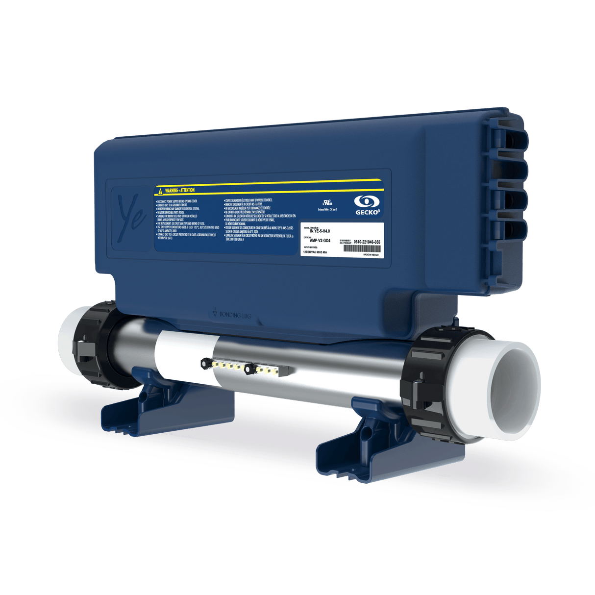 Gecko IN.YE-5, K300-2OP Bundle - 4kw Heater