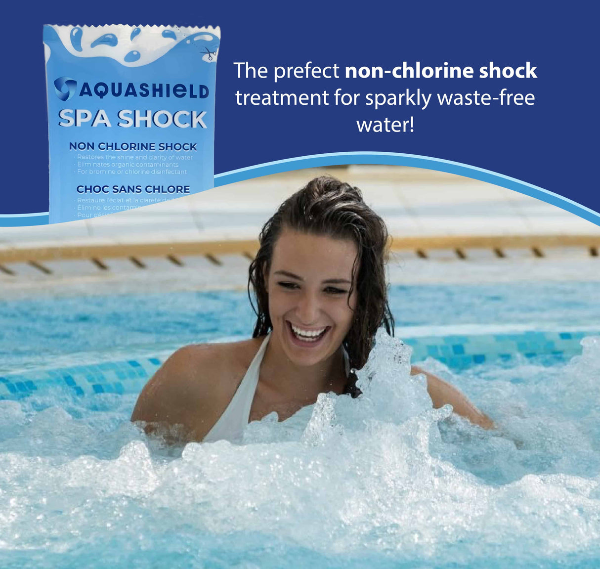 Aqua Spa Shock Pouches, 525g (15 Pack x 35g Each)