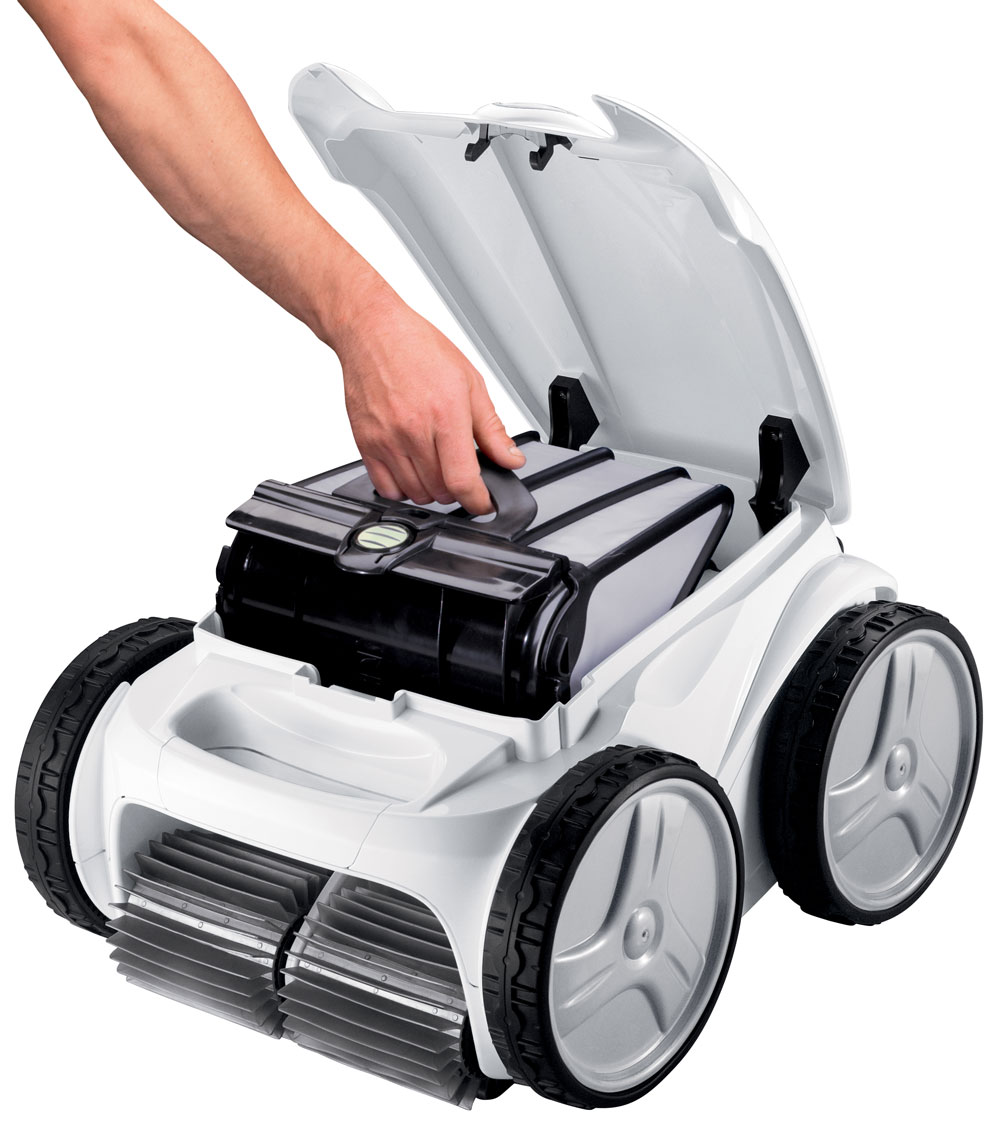 Polaris P955 4WD Robotic Pool Cleaner basket removal