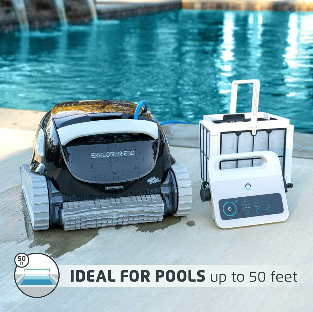 Maytronics Dolphin Explorer E30 Robotic Pool Cleaner with Wi-Fi