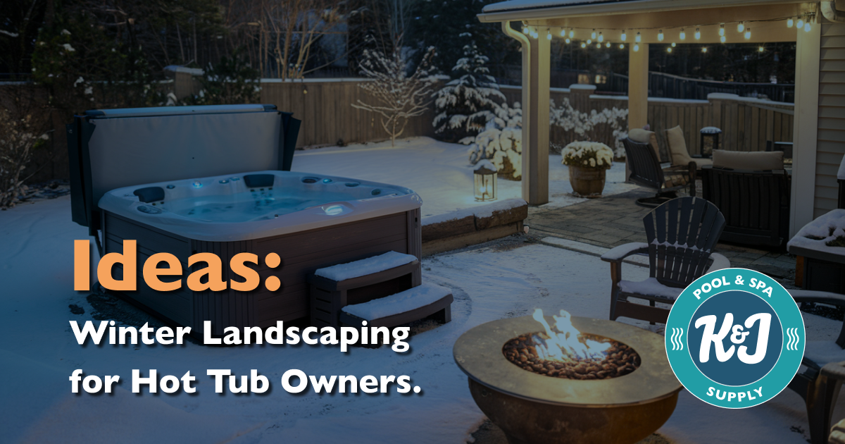 An image of a cozy backyard with a hot tub. 