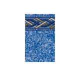 Interpools 12x18 ft oval Brighton Prism EZ Bead above ground liner with J-bead edge, designed for durable pool lining.