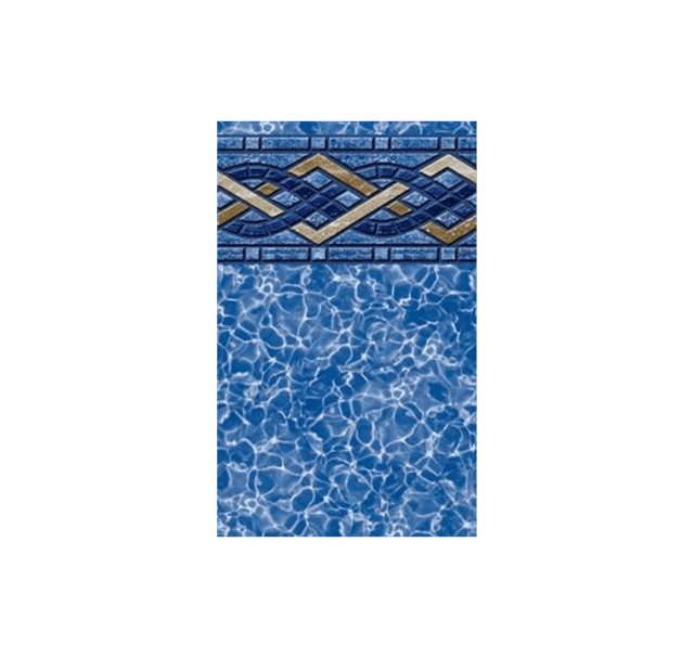 Interpools 12x18 ft oval Brighton Prism EZ Bead above ground liner with J-bead edge, designed for durable pool lining.