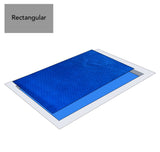 Aqua Coastal 12' x 24' Space Age Solar Blanket Cover, rectangle shape, durable cover for solar pools or spa heating systems.