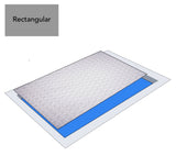 Aqua Coastal 14' x 28' clear rectangular deluxe solar pool cover for heat retention and protection.