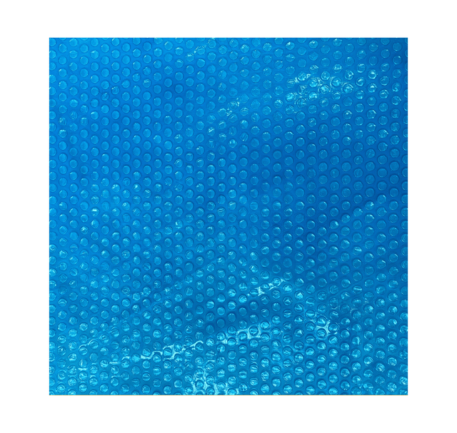 Blue Aqua Coastal 14x28 ft rectangle solar pool cover blanket with insulated design for heat retention and protection.