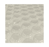 Aqua Coastal 15-foot round clear deluxe solar pool cover, 12 mil thick, designed to retain heat and keep debris out of the pool.