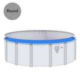 Aqua Coastal 15-foot round clear solar pool blanket with 12 mil thickness, designed to cover and insulate above-ground pools.