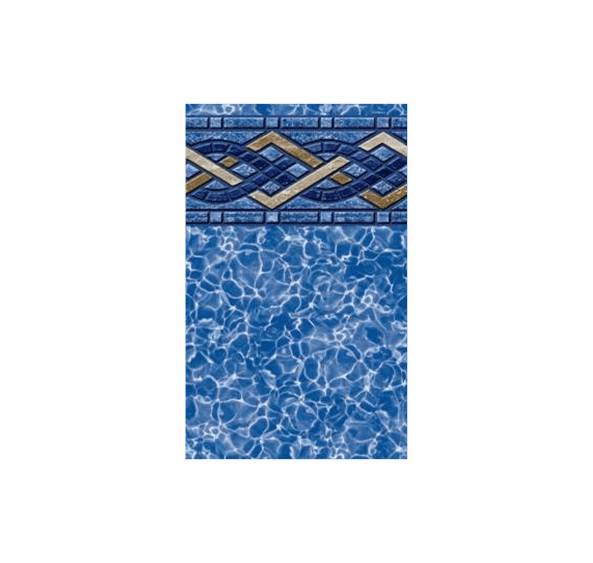 Aqua Coastal 15x24 ft oval Brighton Prism EZ Bead above ground pool liner with J-bead edge, designed for easy installation and durability.