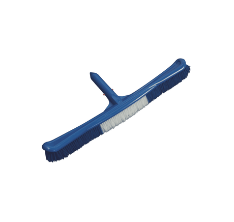 Aqua Coastal 18-inch curved plastic wall brush for pool wall cleaning, designed for efficient pool maintenance and debris removal.