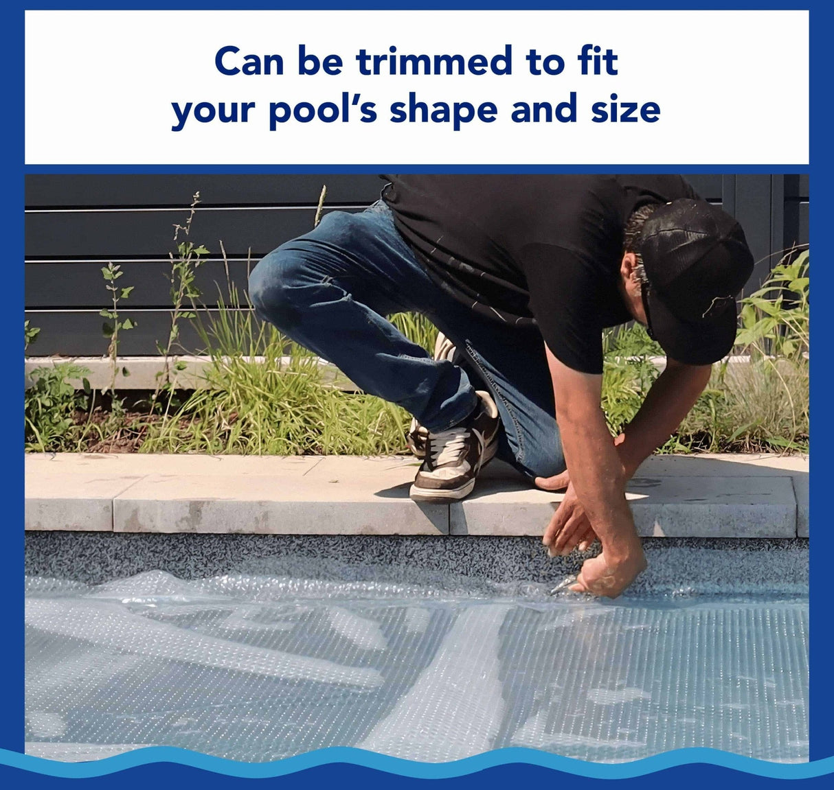Aqua Coastal 18' round clear deluxe solar pool cover, 12 mil thick, designed to retain heat and reduce evaporation.