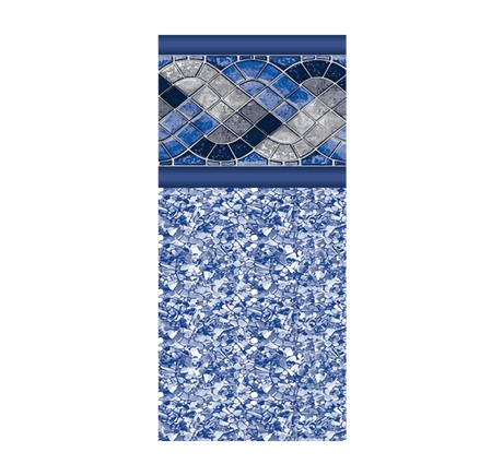 Aqua Coastal 18' round Panama above ground pool liner with 52-inch wall, unibead design, for above ground swimming pools.