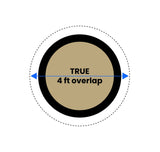 Aqua Coastal 21-foot tan round winter pool cover for above-ground pools, designed to protect during the winter season.