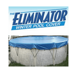 Aqua Coastal 24' Round Eliminator Winter Pool Cover with mesh drain for durable winter protection and water drainage.