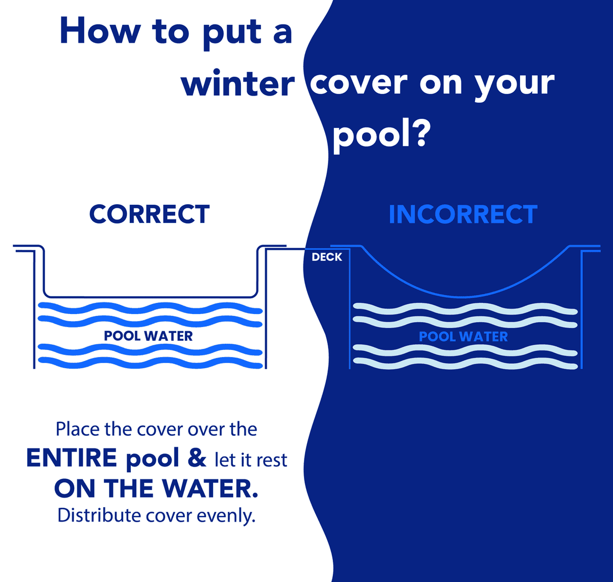 Aqua Coastal 24x44 premium tan rectangular winter pool cover for in-ground pools, weather-resistant and durable outdoor pool protection.
