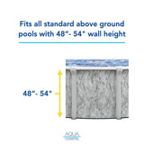 Aqua Coastal 30' Round Reef overlap above ground pool liner with 48-54 inch wall, designed for above ground pool installation.