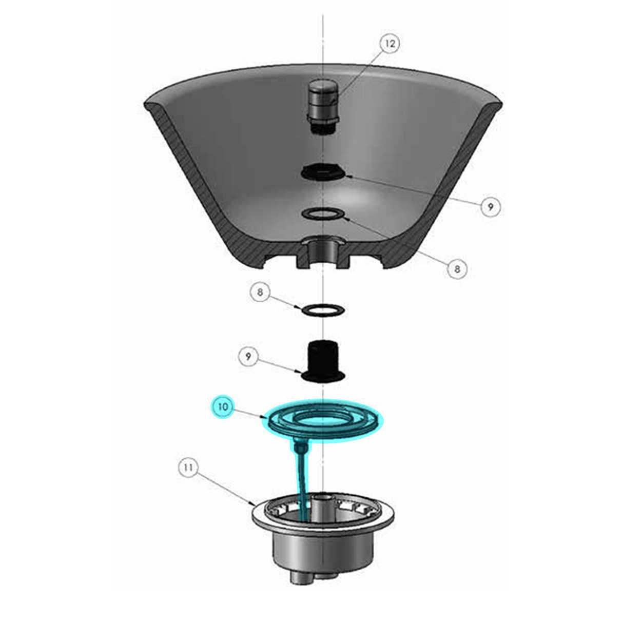 Pentair Magic Bowl 150 ft LED Light Engine Replacement