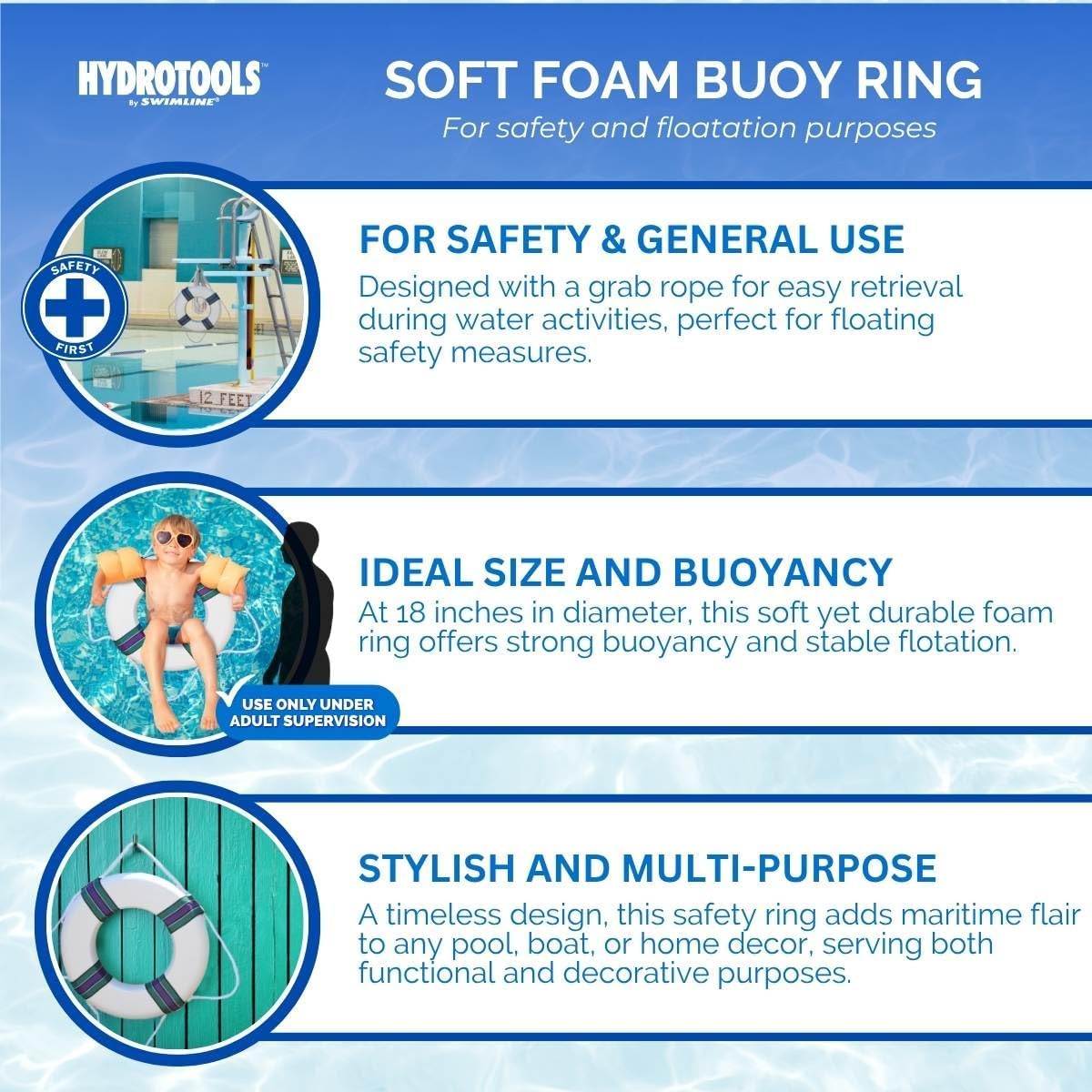 18" Hydrotools Foam Ring Buoy | 89870