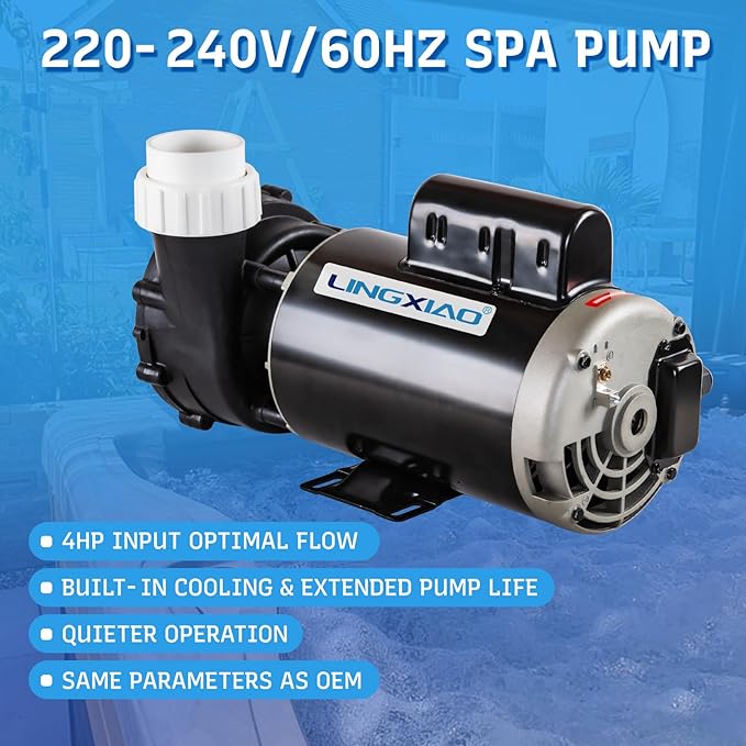 LX Hot Tub Pump 56WAU  4.0HP 230v