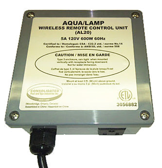 AquaLamp Rainbow Rays Wireless Remote Control Unit AL20-RR w/ Key Fob