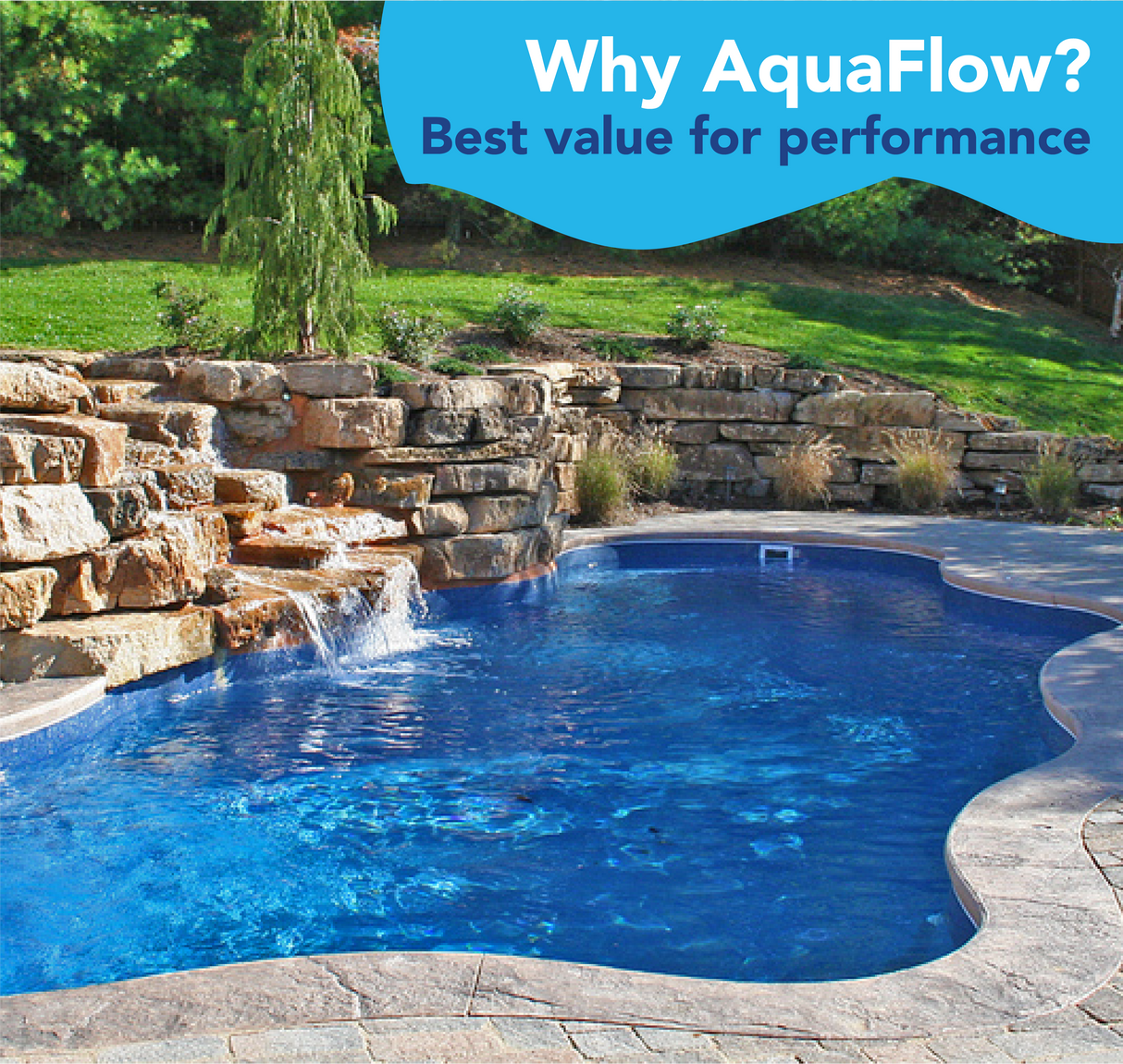 AquaFlow 1 HP Inground Pool Pump by Aqua Coastal with metal and plastic components, mounted on a concrete surface.