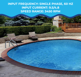 Aqua Coastal AquaFlow 1 HP inground pool super pump with sturdy build and digital controls, designed for powerful water circulation