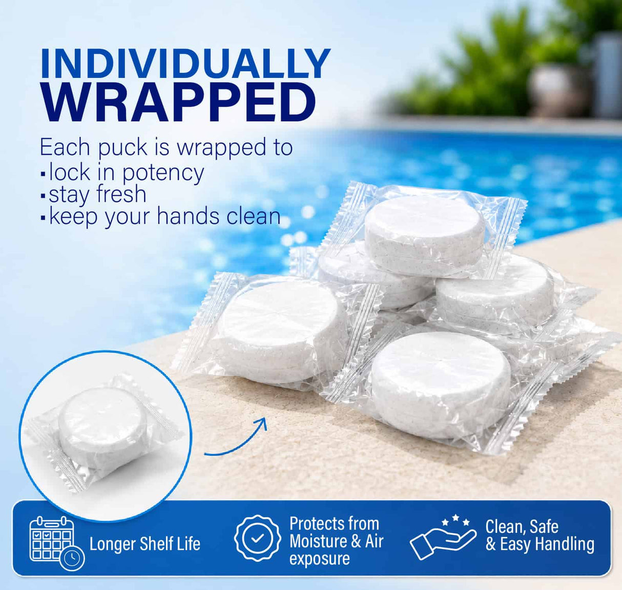 Aquashield Chlorine Pucks 3" x 6KG 3" Chlorine Pucks 6KG Sanitizing