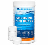 Mini Pucks Chlorine Tablets for Small Pools and Spa Floats