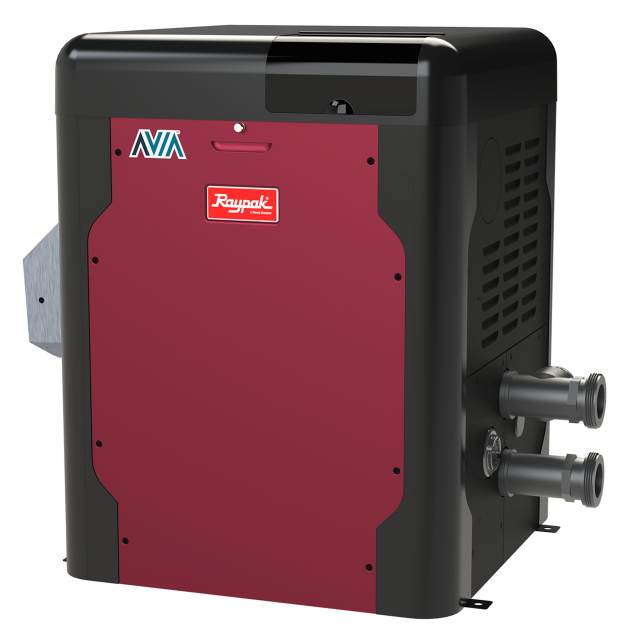 Raypak Avia Pool and Spa Heater | 404A Natural Gas Low NOx w/ NiTek Heat Exchanger