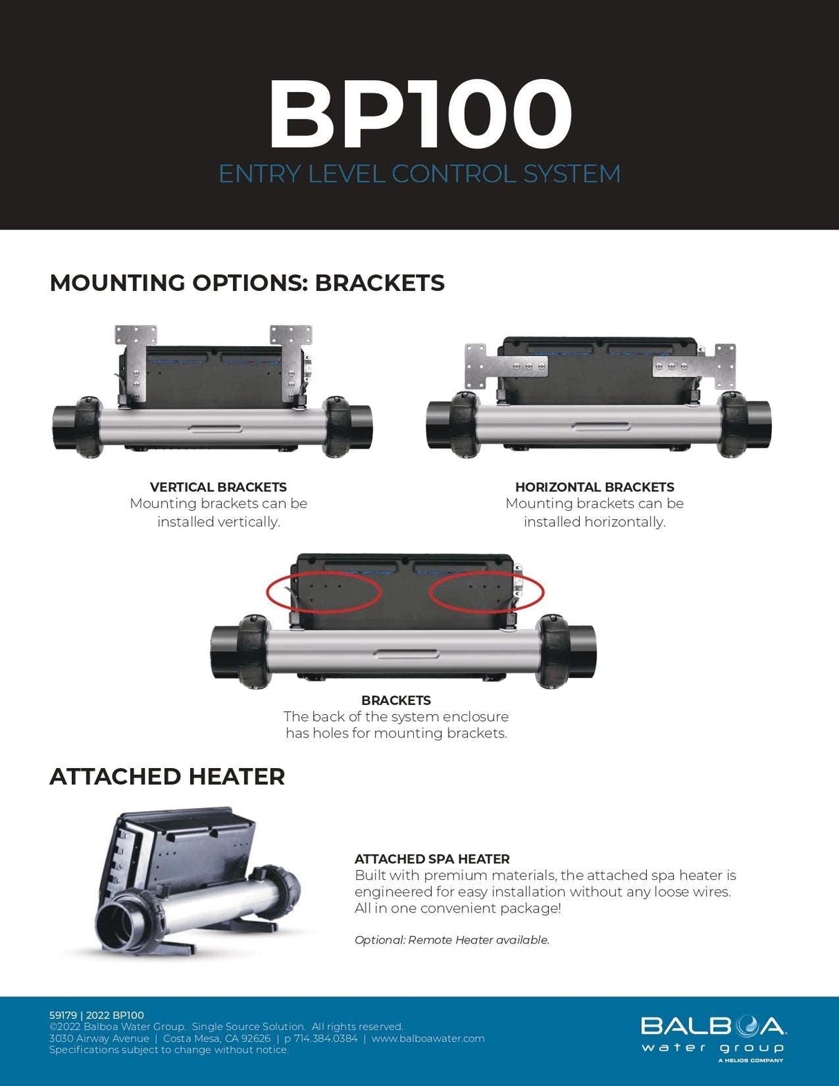 Balboa Retrofit Kit BP100G2 with Keypad TP200T (4kw Heater)