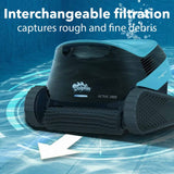 Maytronics Active 2000 cleaner for pools, showing the robotic cleaning device with its sleek design and control panel.