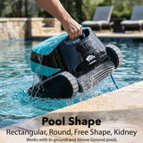 Maytronics Active 2000 cleaner for pools, showing the sleek robotic device with its cleaning brushes and control panel.