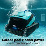 Maytronics Active 2000 cleaner for swimming pools, showing the sleek robotic cleaner with its compact design.
