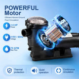 AquaFlow 1 HP Above Ground Super Pump