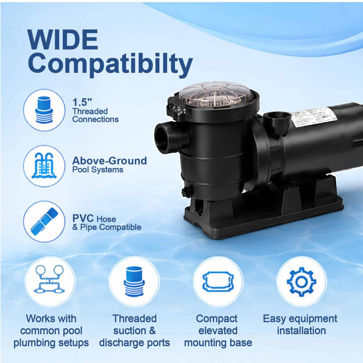 AquaFlow 1 HP Above Ground Super Pump
