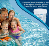 Aqua Coastal bromine tablets in an 18 kg bag for spa and pool sanitizing, showing the tablets and packaging.