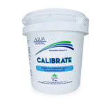 Aqua Coastal calcium booster chemical container for pool and spa water balance control, showing the product label and packaging.