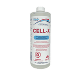 Aqua Coastal Cell-X Specialty Pool Chemical 1L for salt cell cleaning, showing the chemical bottle with label and cap.