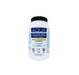 Aqua Coastal chlorine pool shock and super chlorinator 2kg container for maintaining clean, sanitized swimming pool water.