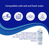 Aqua Coastal Foam Fighter Spa and Pool Defoamer in a bottle, designed to quickly control foam in swimming pools and spas.