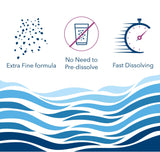 Aqua Coastal Granulated Chlorine Super Shock in a 450g container for pool chemical treatment and recovery.
